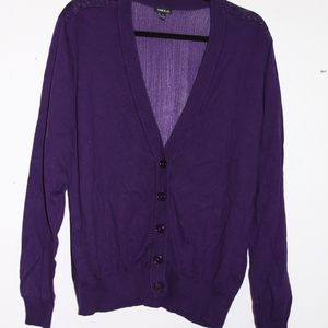 Torrid Purple Cardigan